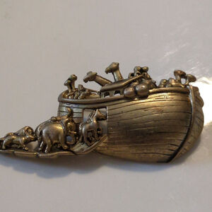 Vintage Noah's Ark Brooch American Jewelry Company